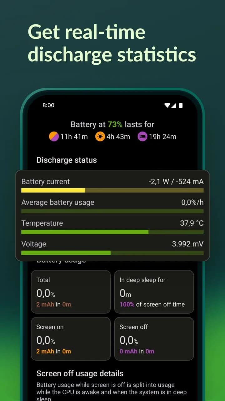 AccuBattery Pro مهكر — لقطة شاشة 3