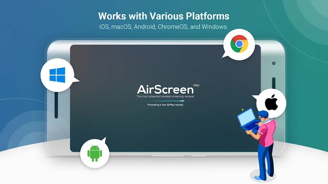 AirScreen مهكر — لقطة شاشة 3