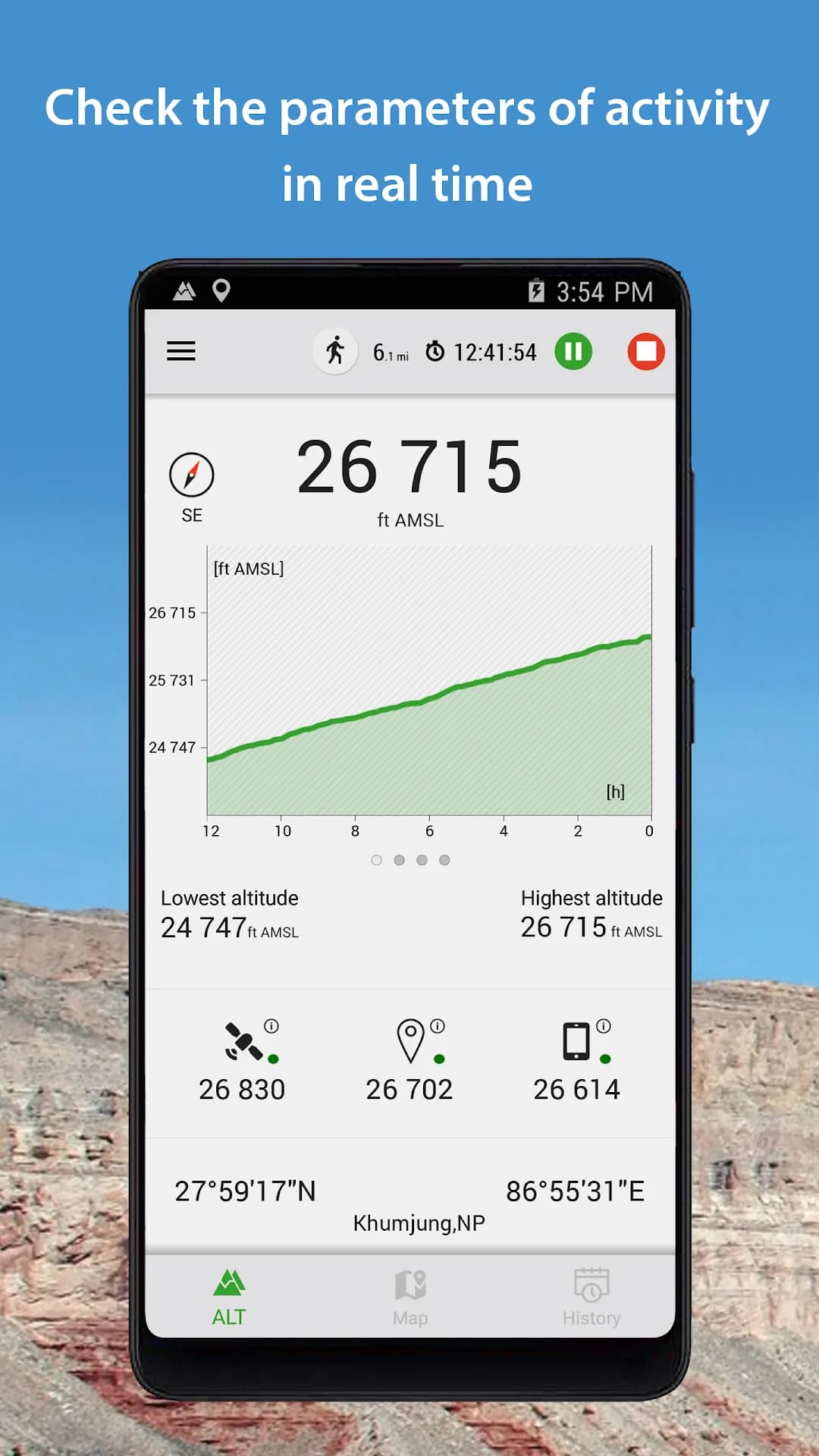 Altimeter مهكر — لقطة شاشة 1