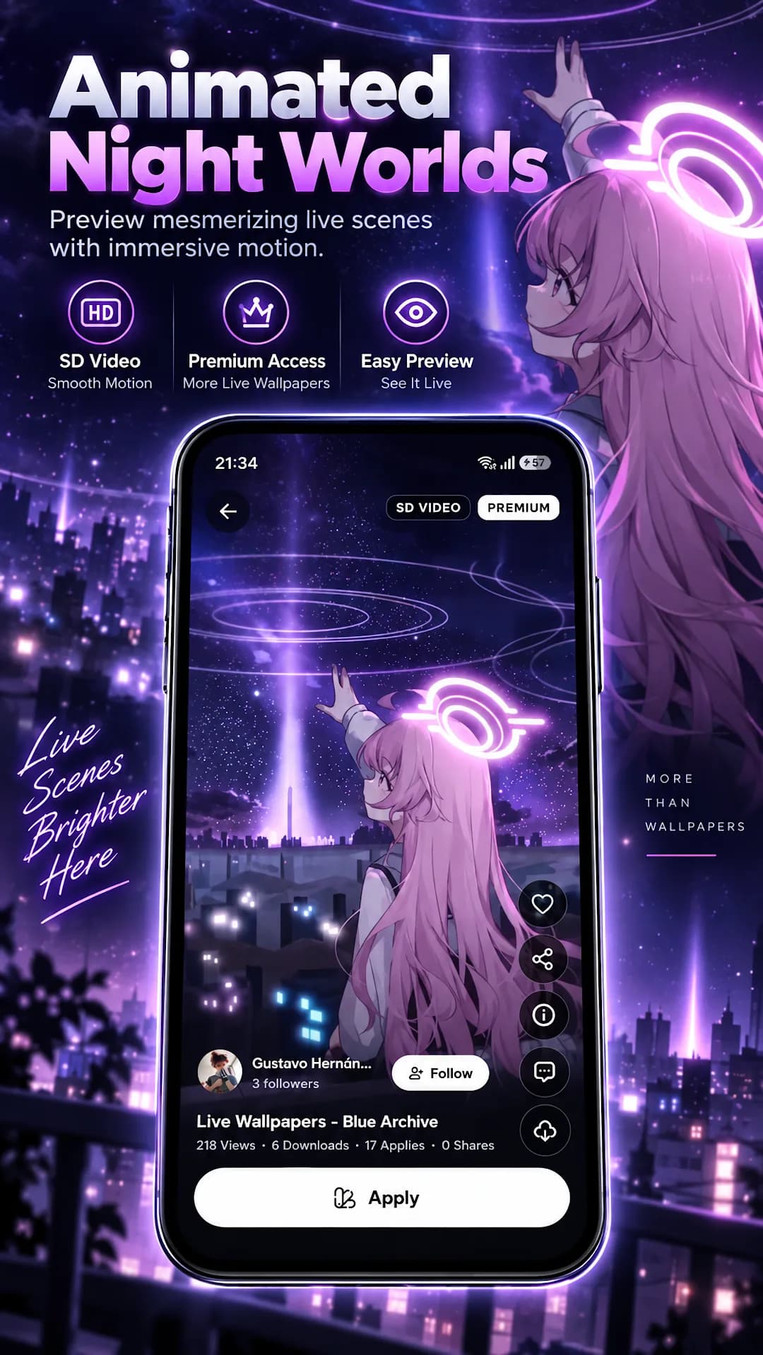 Anime Live Wallpapers مهكر — لقطة شاشة 4