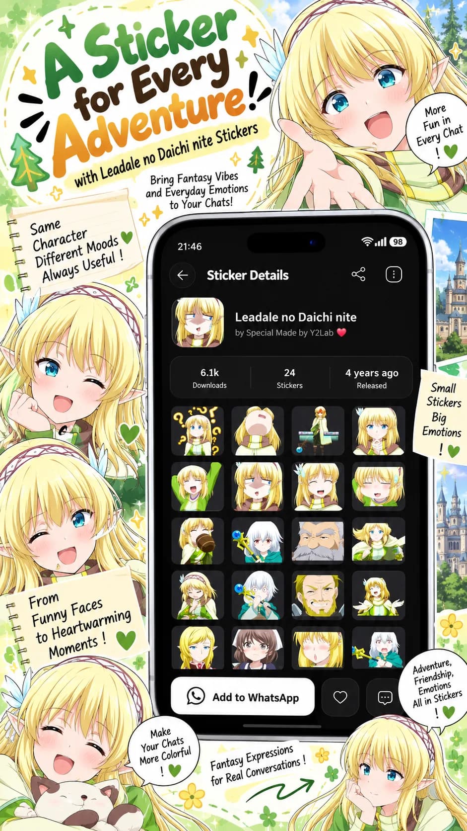 Anime Stickers مهكر — لقطة شاشة 1