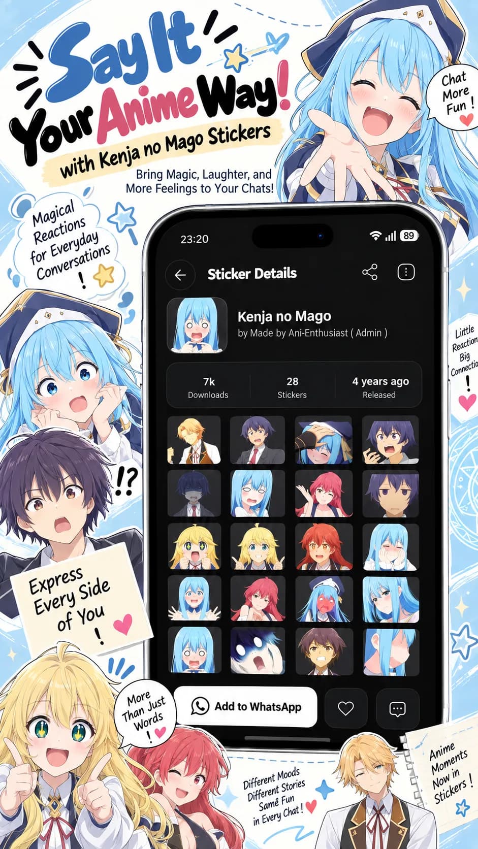 Anime Stickers مهكر — لقطة شاشة 4