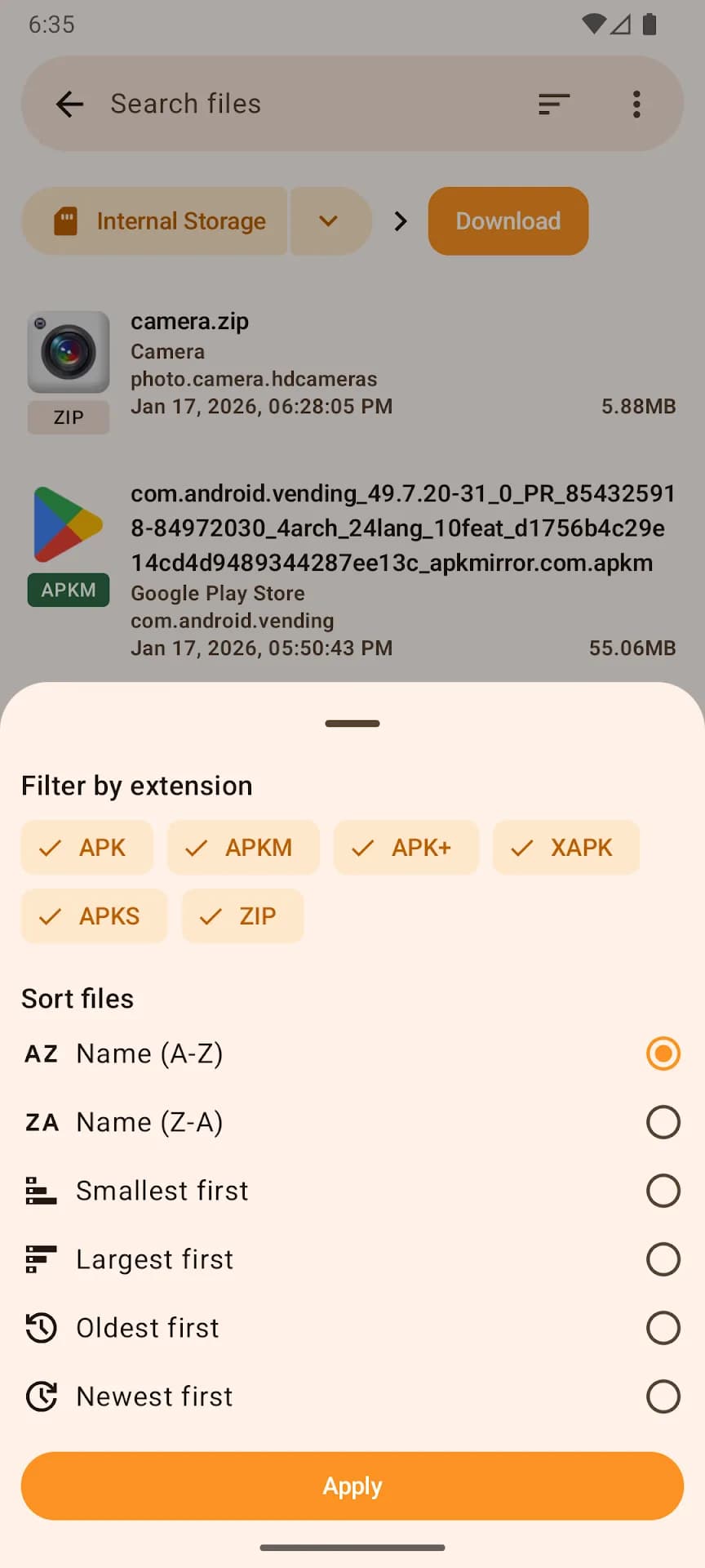 APKMirror Installer مهكر — لقطة شاشة 3