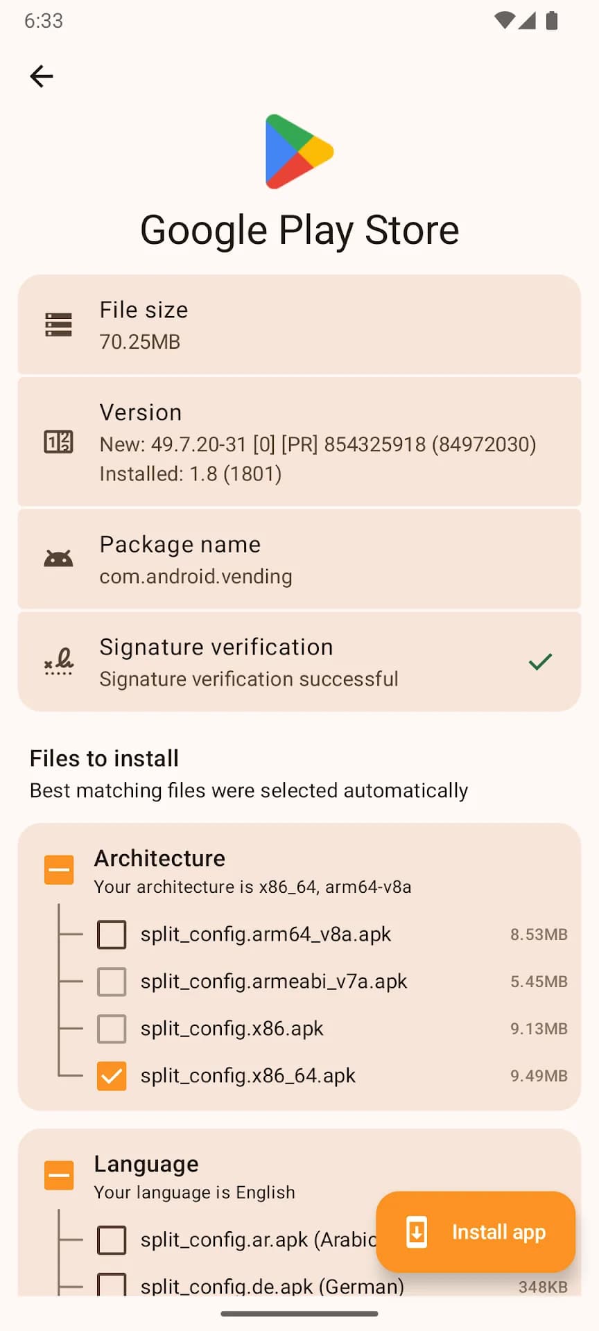 APKMirror Installer مهكر — لقطة شاشة 5