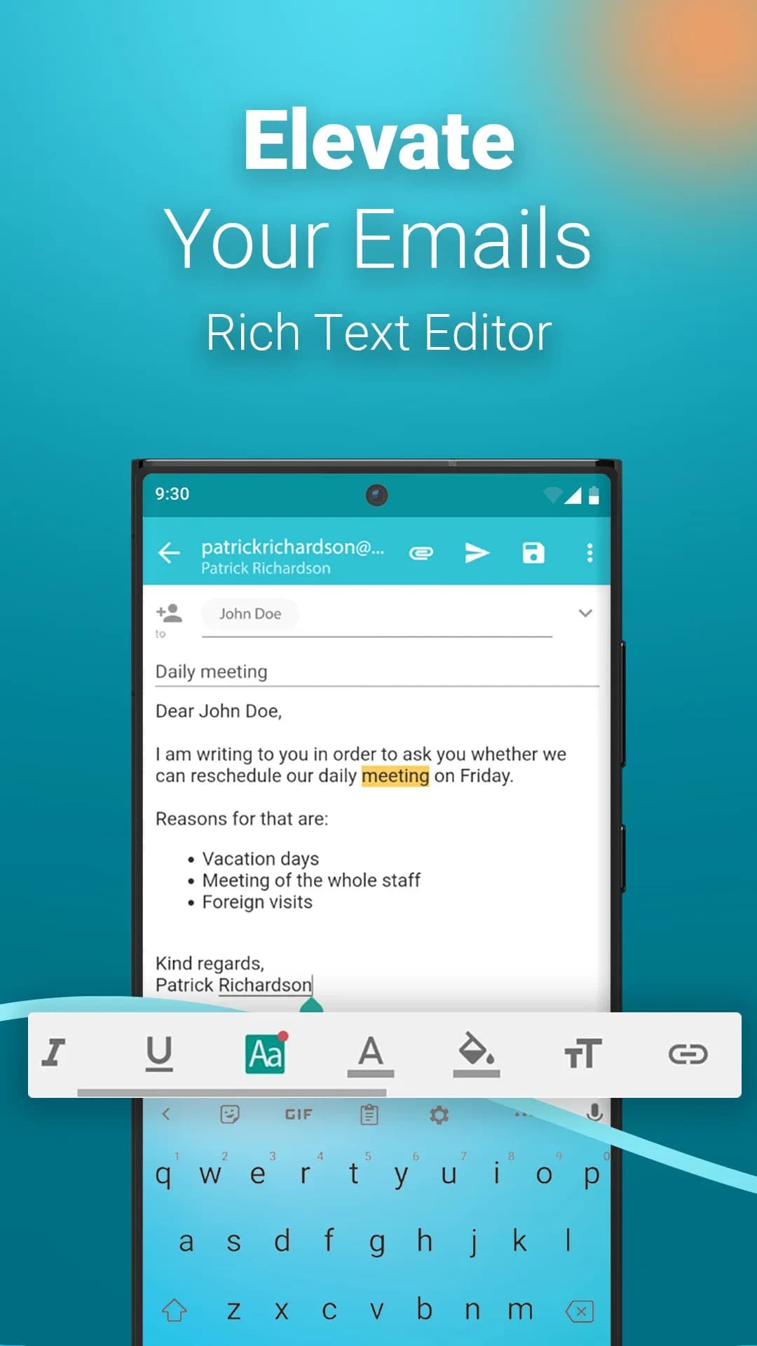 Aqua Mail Pro مهكر — لقطة شاشة 6