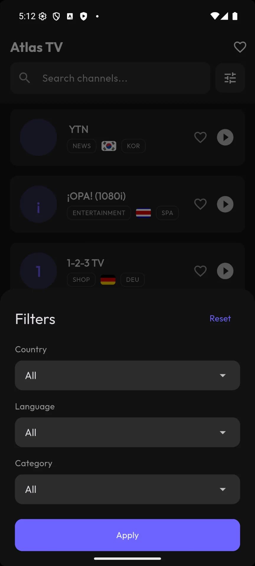 ATLAS TV مهكر — لقطة شاشة 3