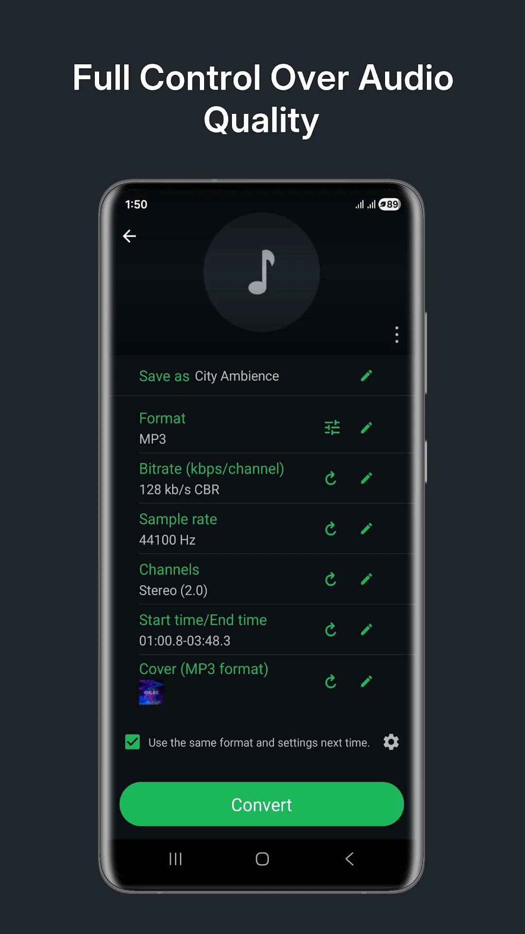 Audio Converter مهكر — لقطة شاشة 3