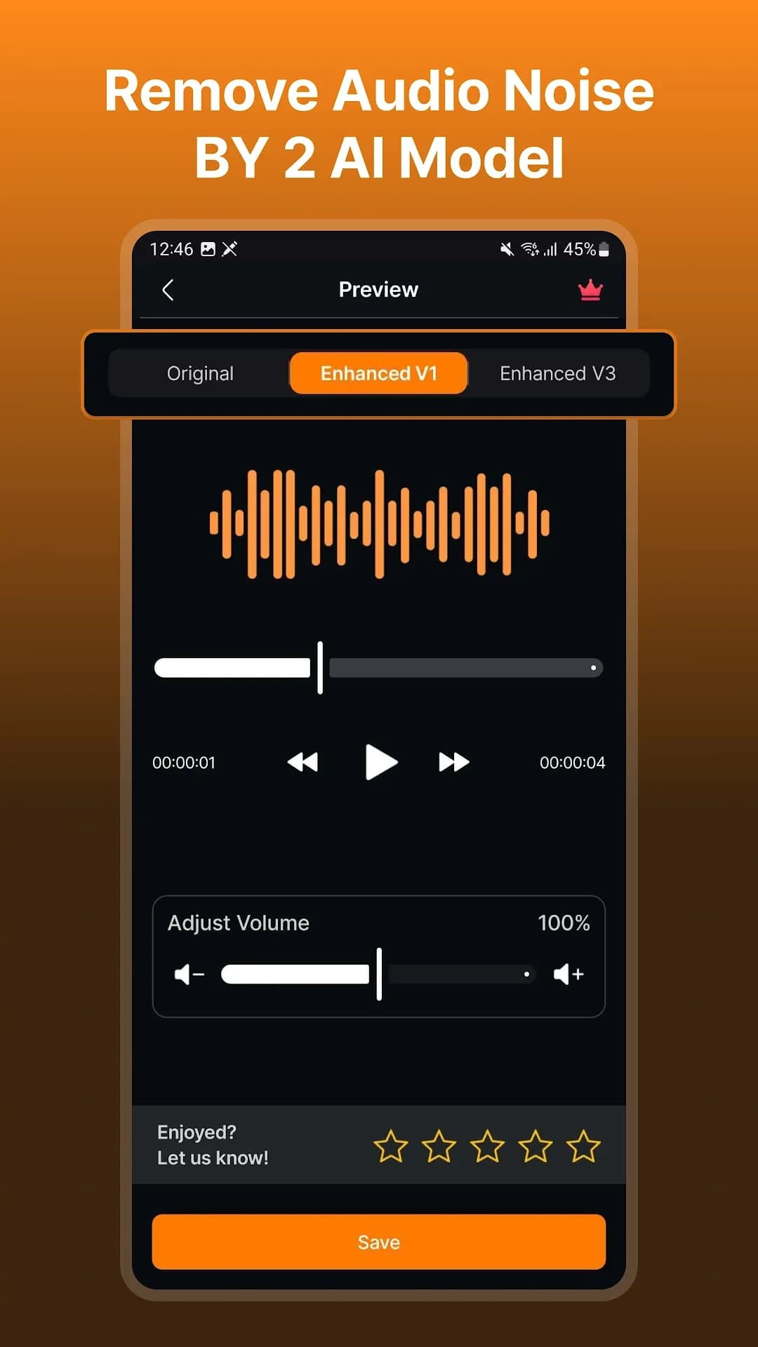 Audio Noise Reducer مهكر — لقطة شاشة 4