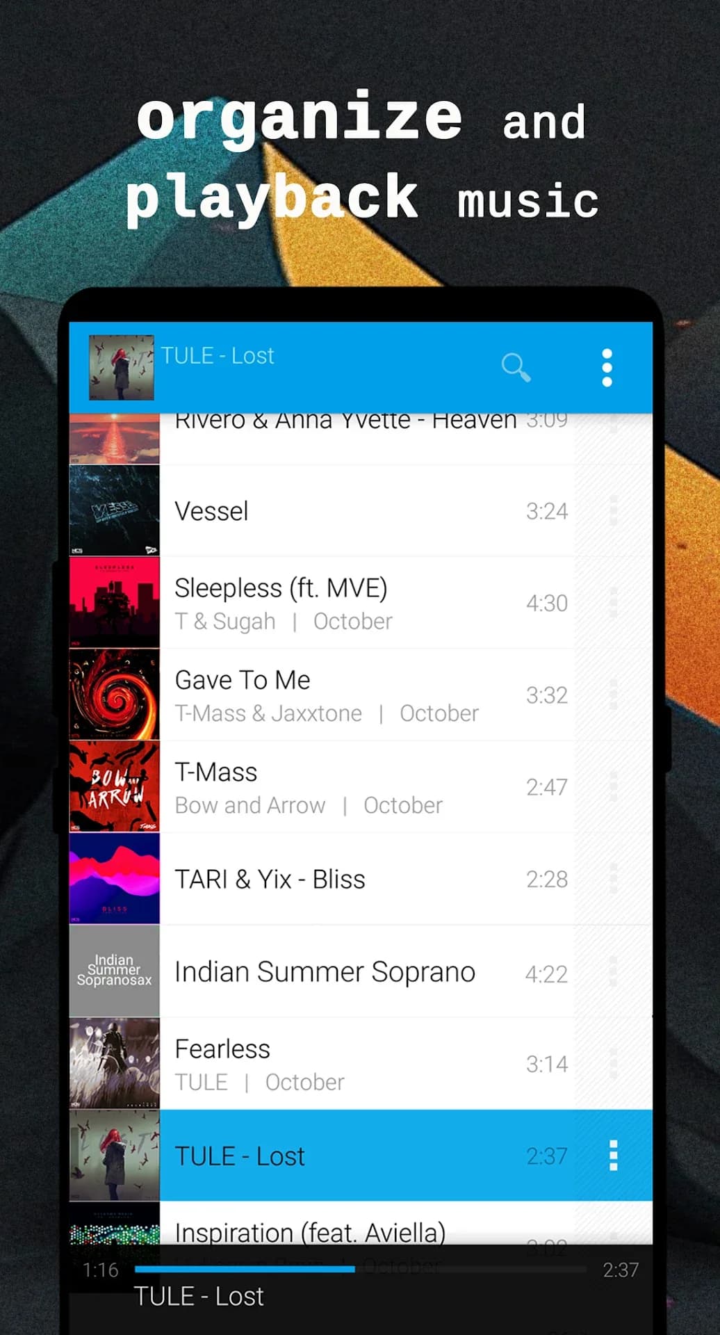 Avee player Pro مهكر — لقطة شاشة 2