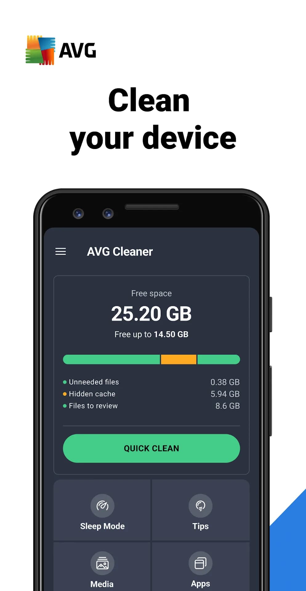 AVG Cleaner Pro مهكر — لقطة شاشة 1