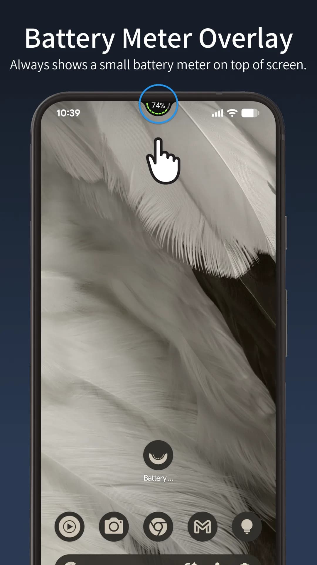 Battery Meter Overlay مهكر — لقطة شاشة 1