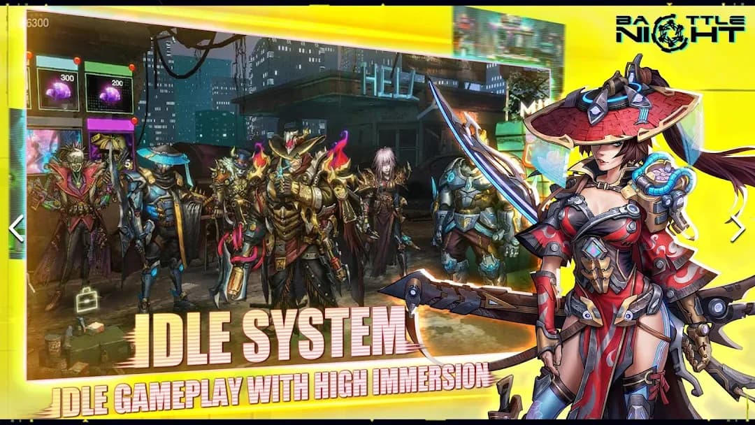 Battle Night Cyberpunk RPG مهكرة — لقطة شاشة 4