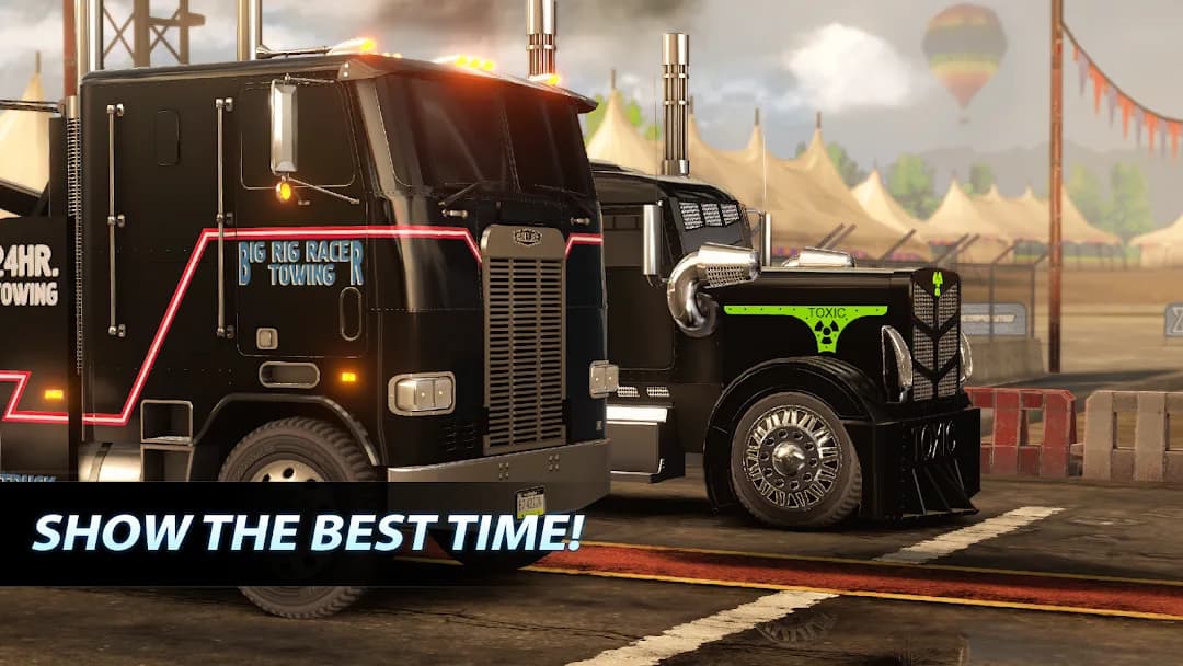Big Rig Racing Drag racing مهكرة — لقطة شاشة 4