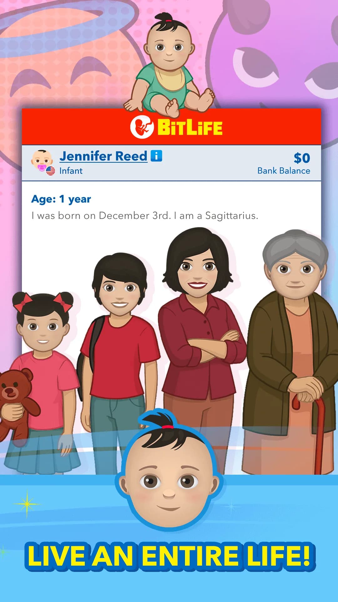 Bitlife مهكرة — لقطة شاشة 1