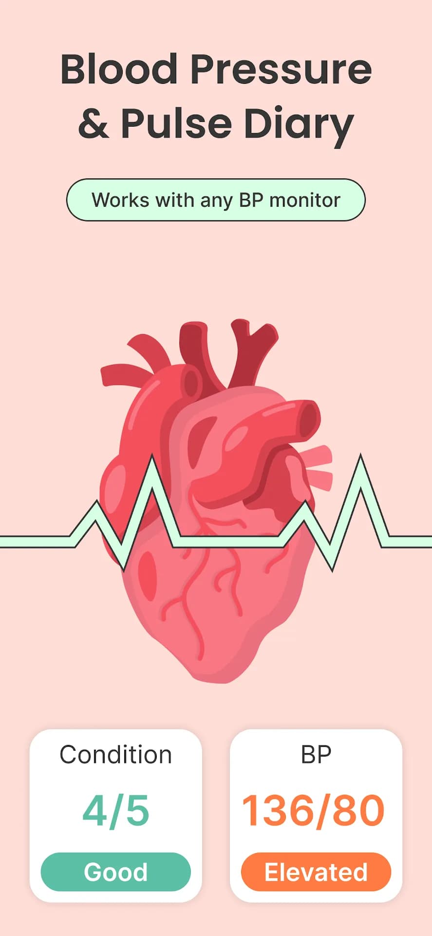 Blood Pressure Tracker مهكر — لقطة شاشة 1