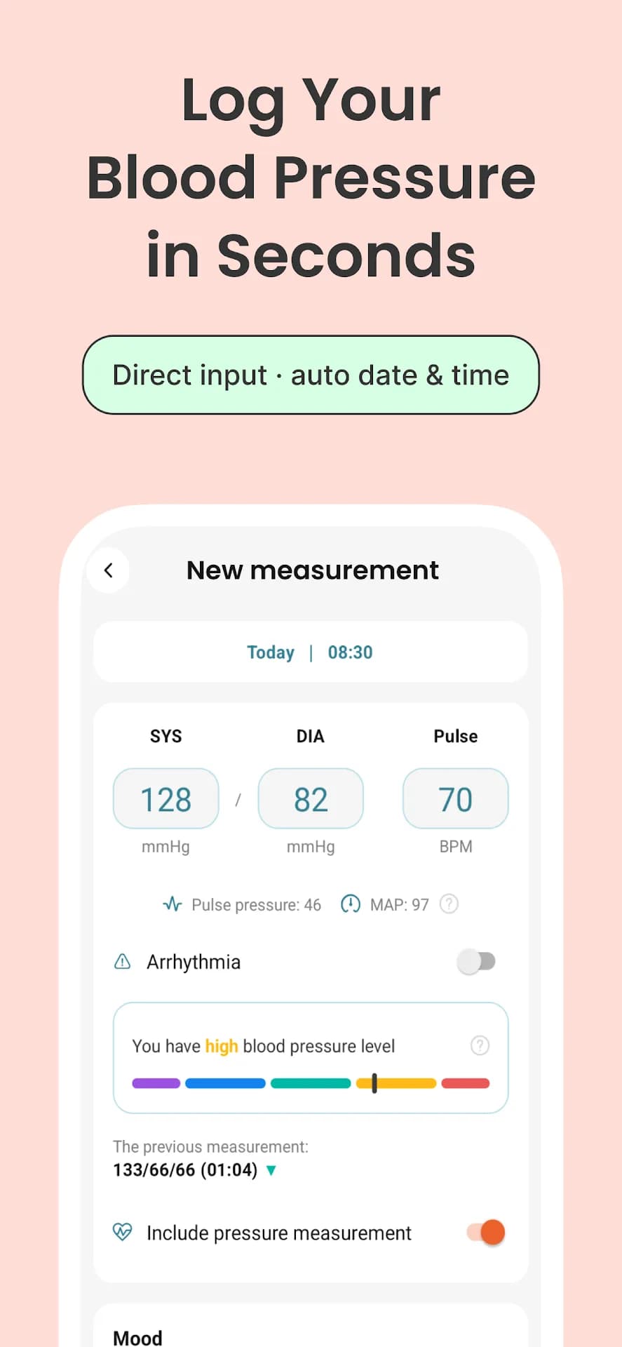 Blood Pressure Tracker مهكر — لقطة شاشة 2
