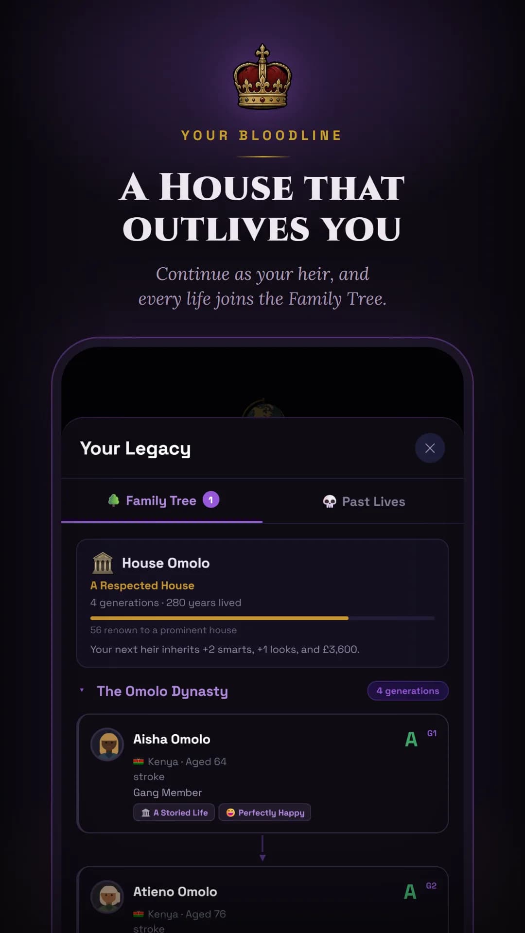 Bloodline مهكرة — لقطة شاشة 3