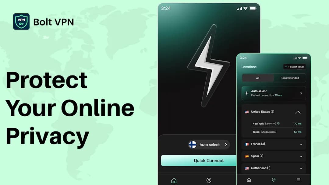 Bolt VPN مهكر — لقطة شاشة 8