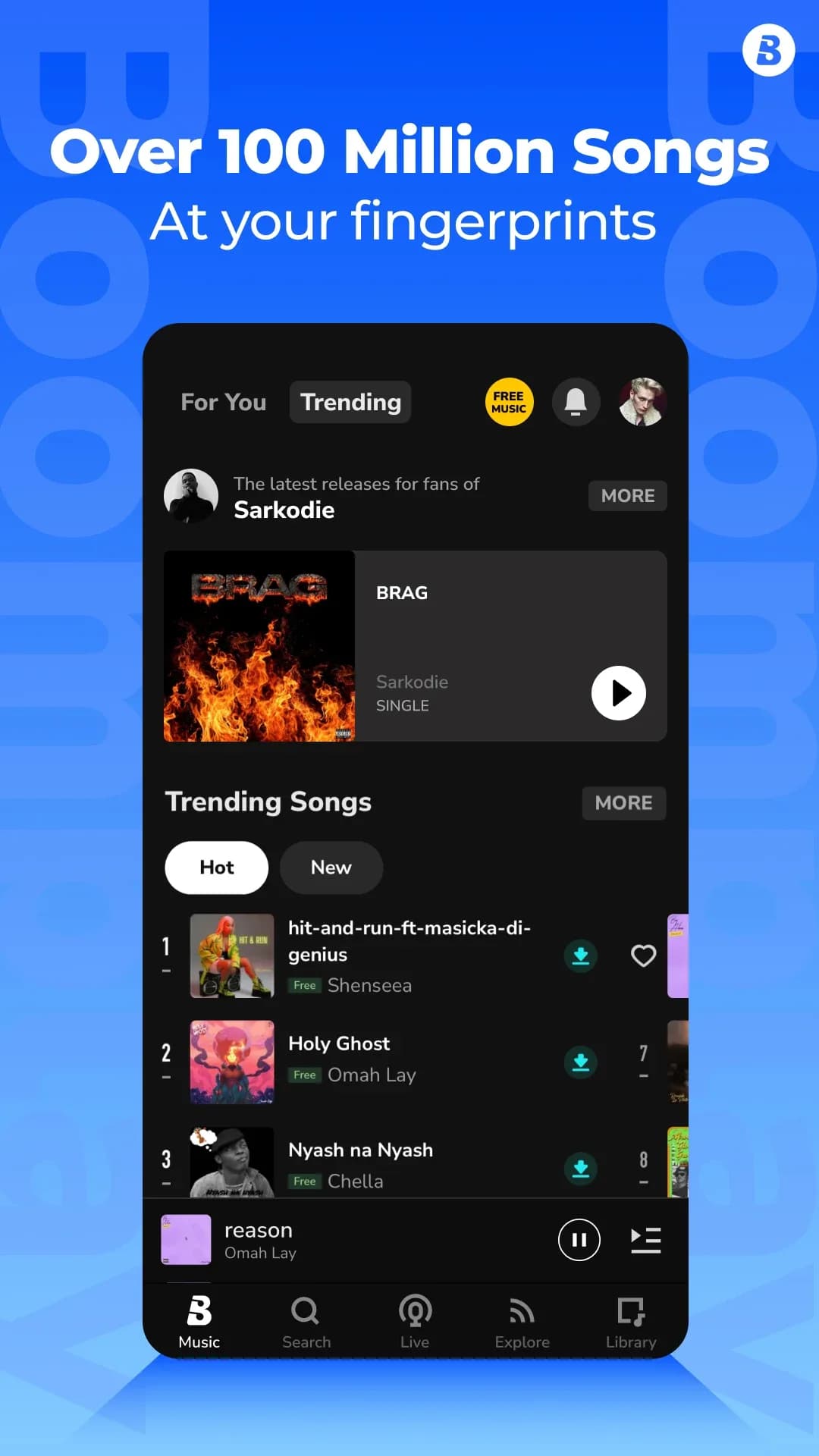 Boomplay مهكر — لقطة شاشة 1