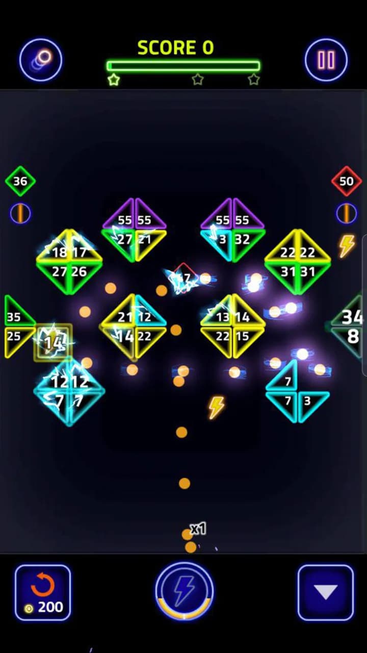 Brick Breaker Glow مهكرة — لقطة شاشة 4