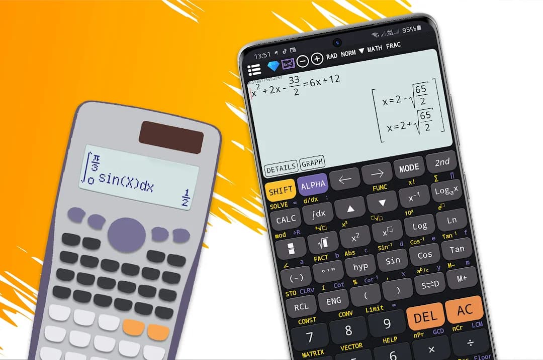 Calculator 991 مهكر — لقطة شاشة 1