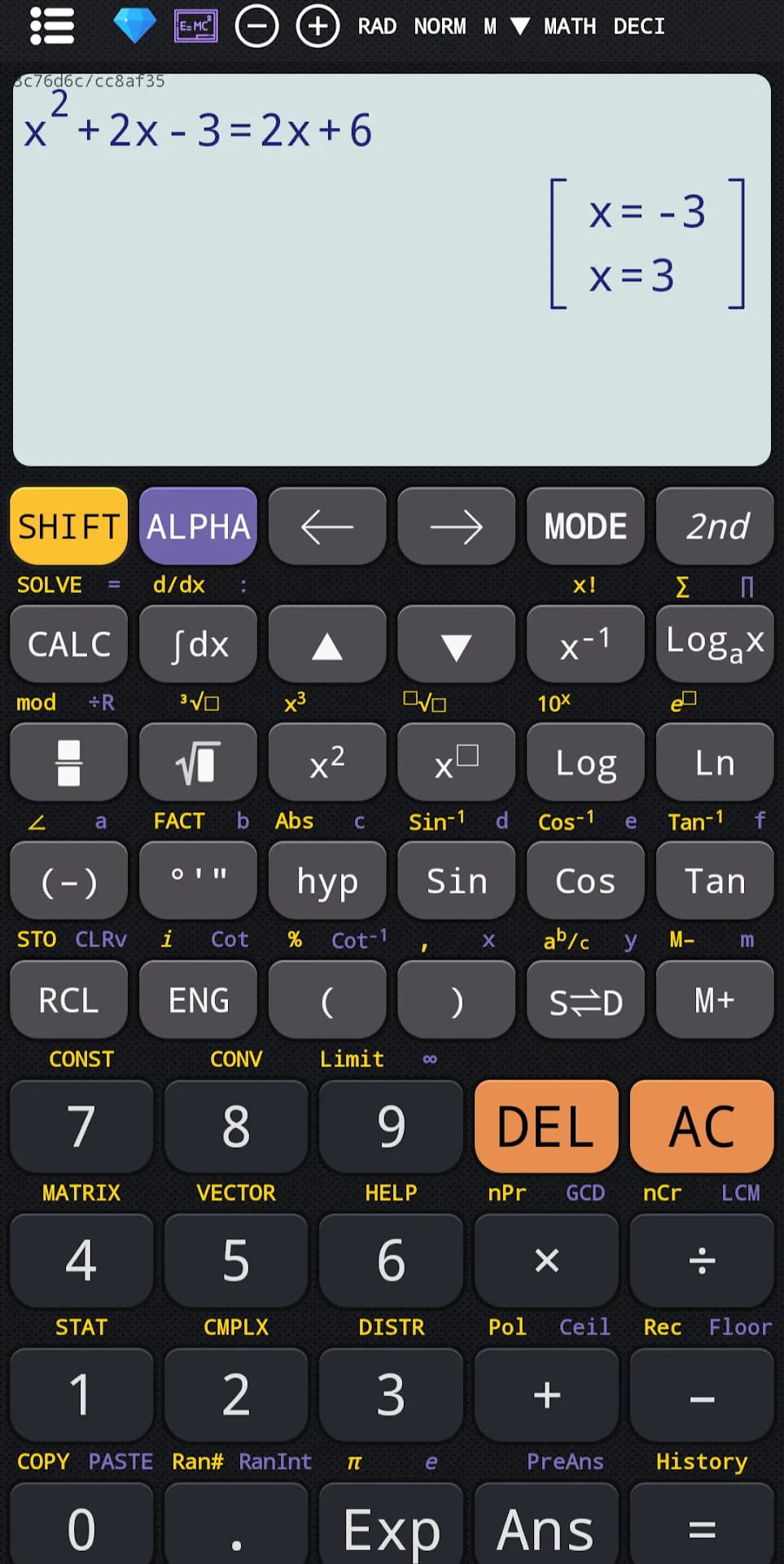 Calculator 991 مهكر — لقطة شاشة 2
