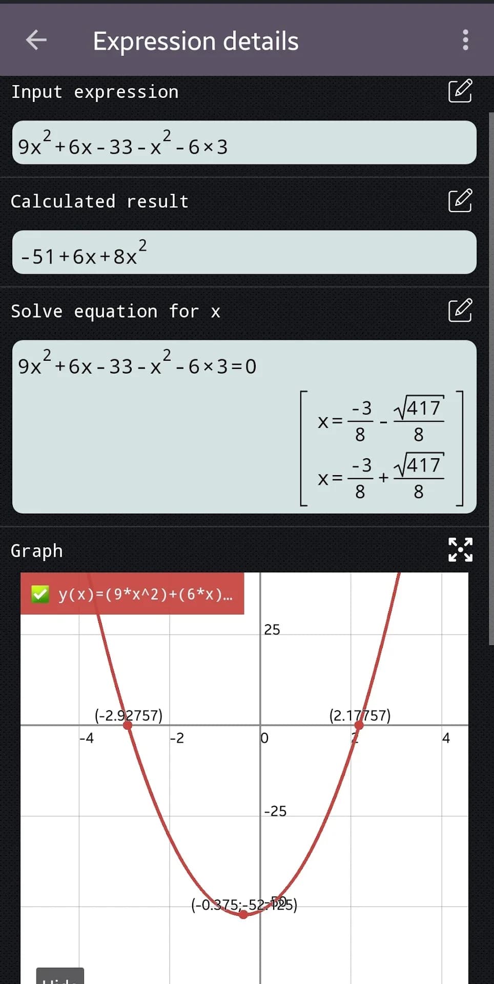 Calculator 991 مهكر — لقطة شاشة 4