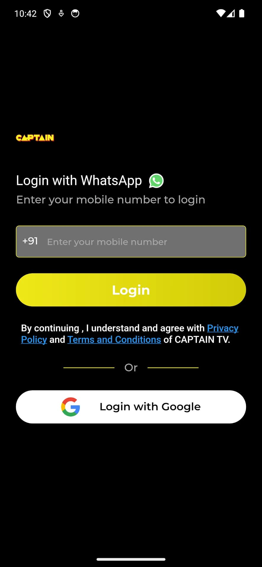 Captin TV مهكر — لقطة شاشة 1