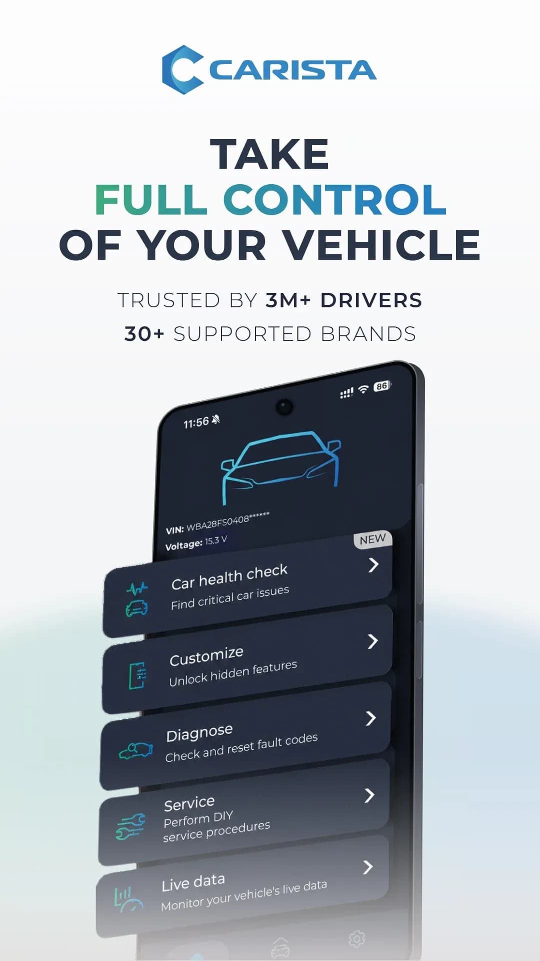 Carista OBD2 مهكر — لقطة شاشة 1