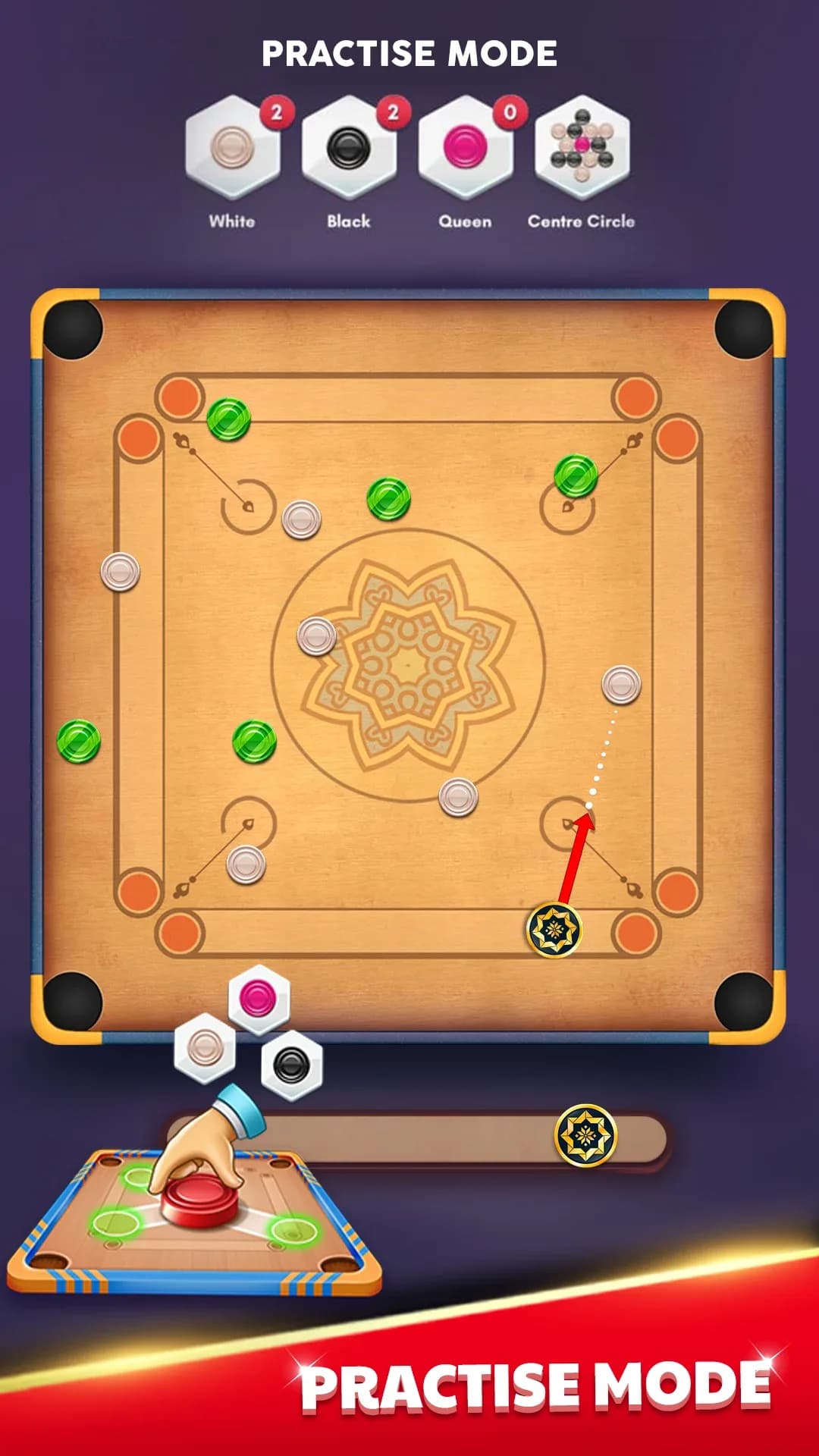 Carrom King مهكر — لقطة شاشة 4