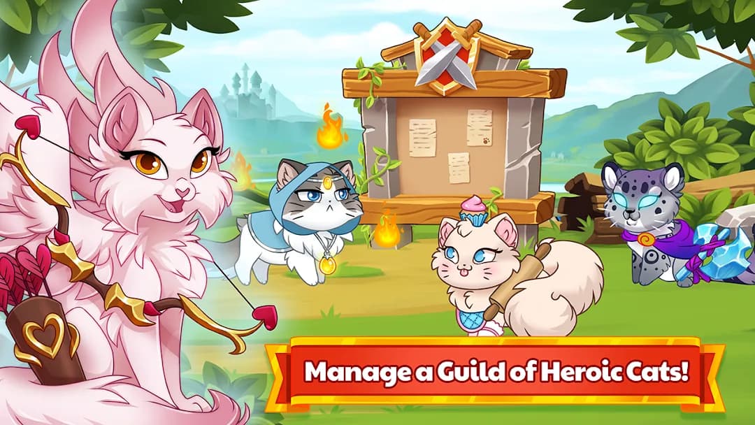 Castle Cats مهكرة — لقطة شاشة 1