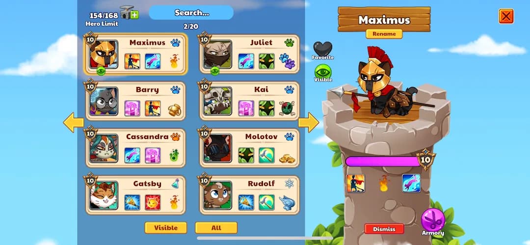Castle Cats مهكرة — لقطة شاشة 7