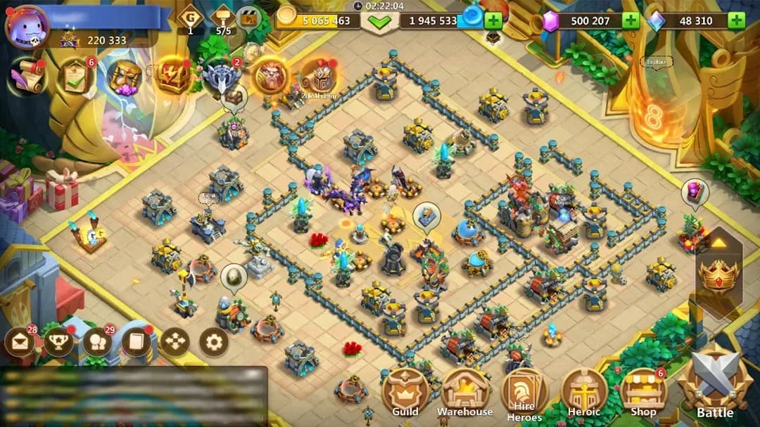 Castle Clash مهكرة — لقطة شاشة 1