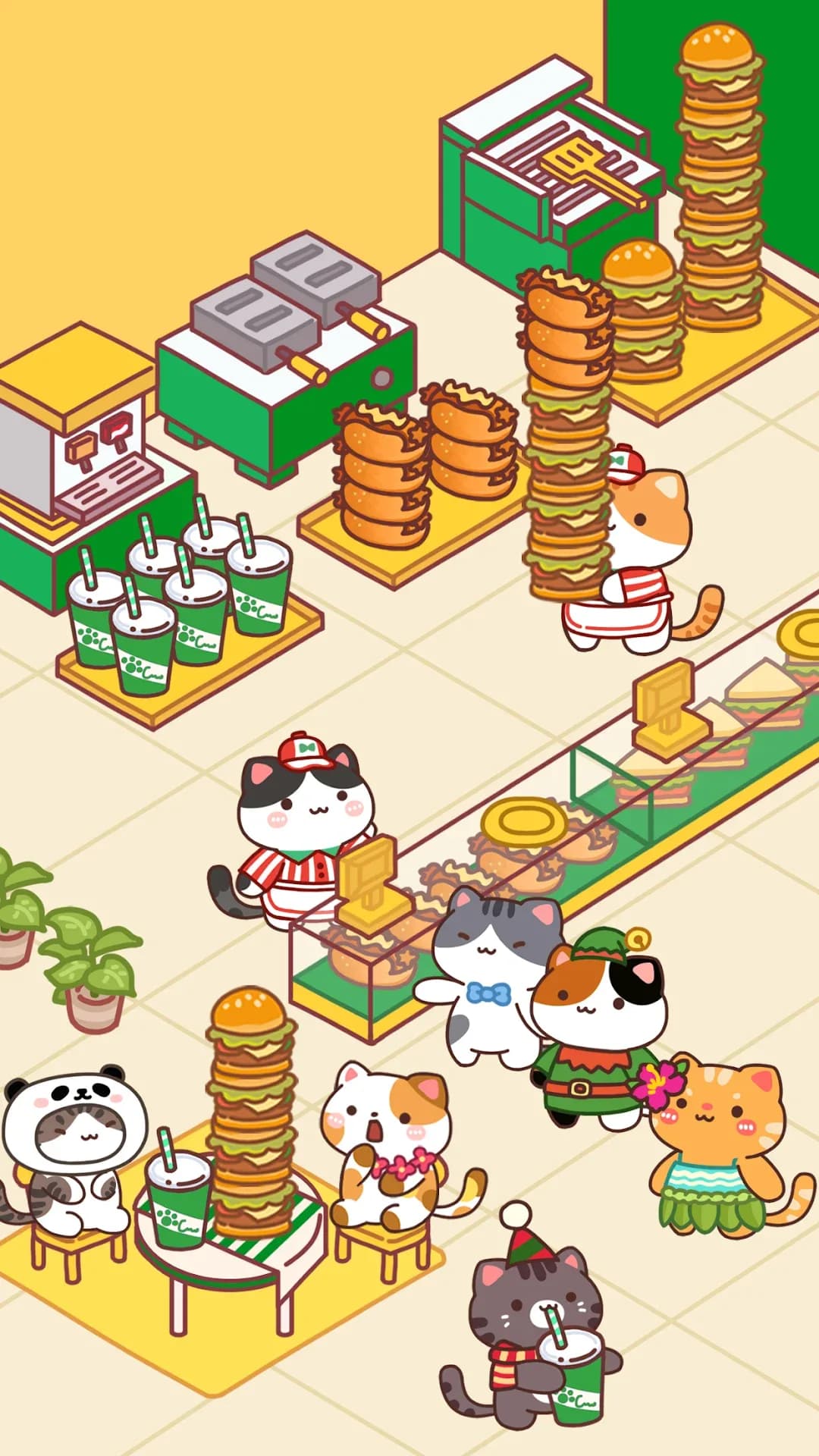 Cat Cooking Bar مهكر — لقطة شاشة 1