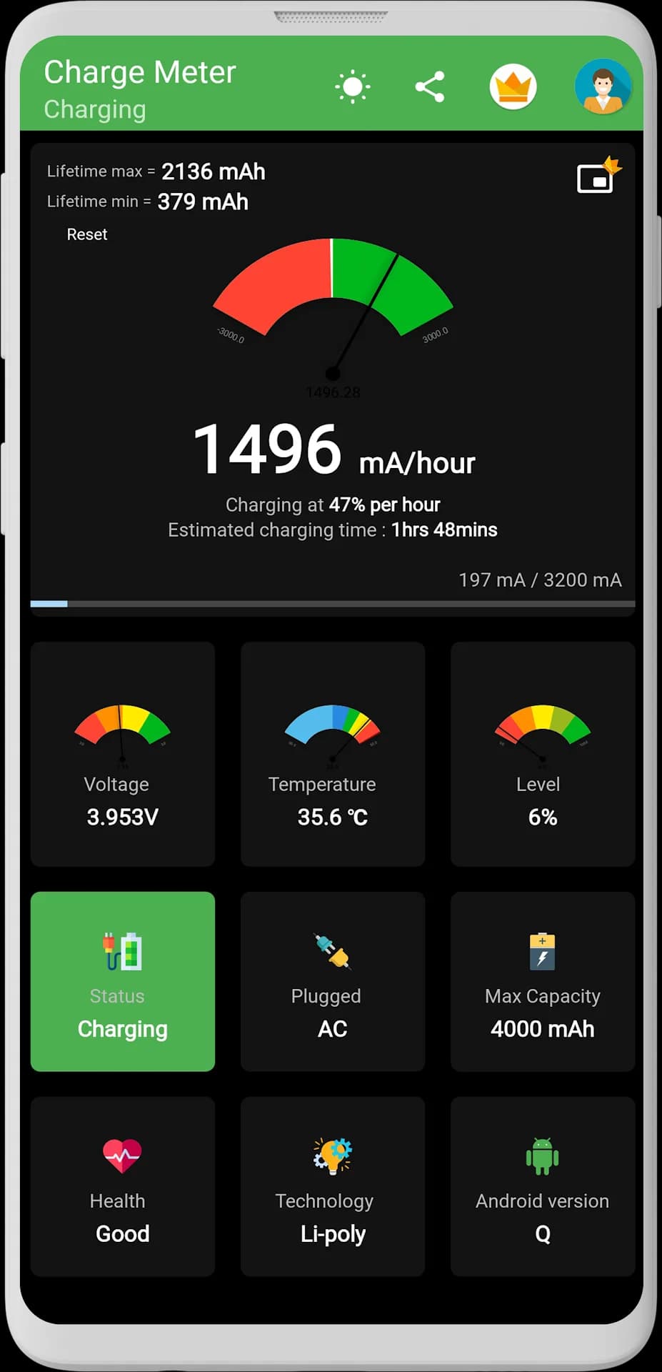 Charge Meter مهكر — لقطة شاشة 3