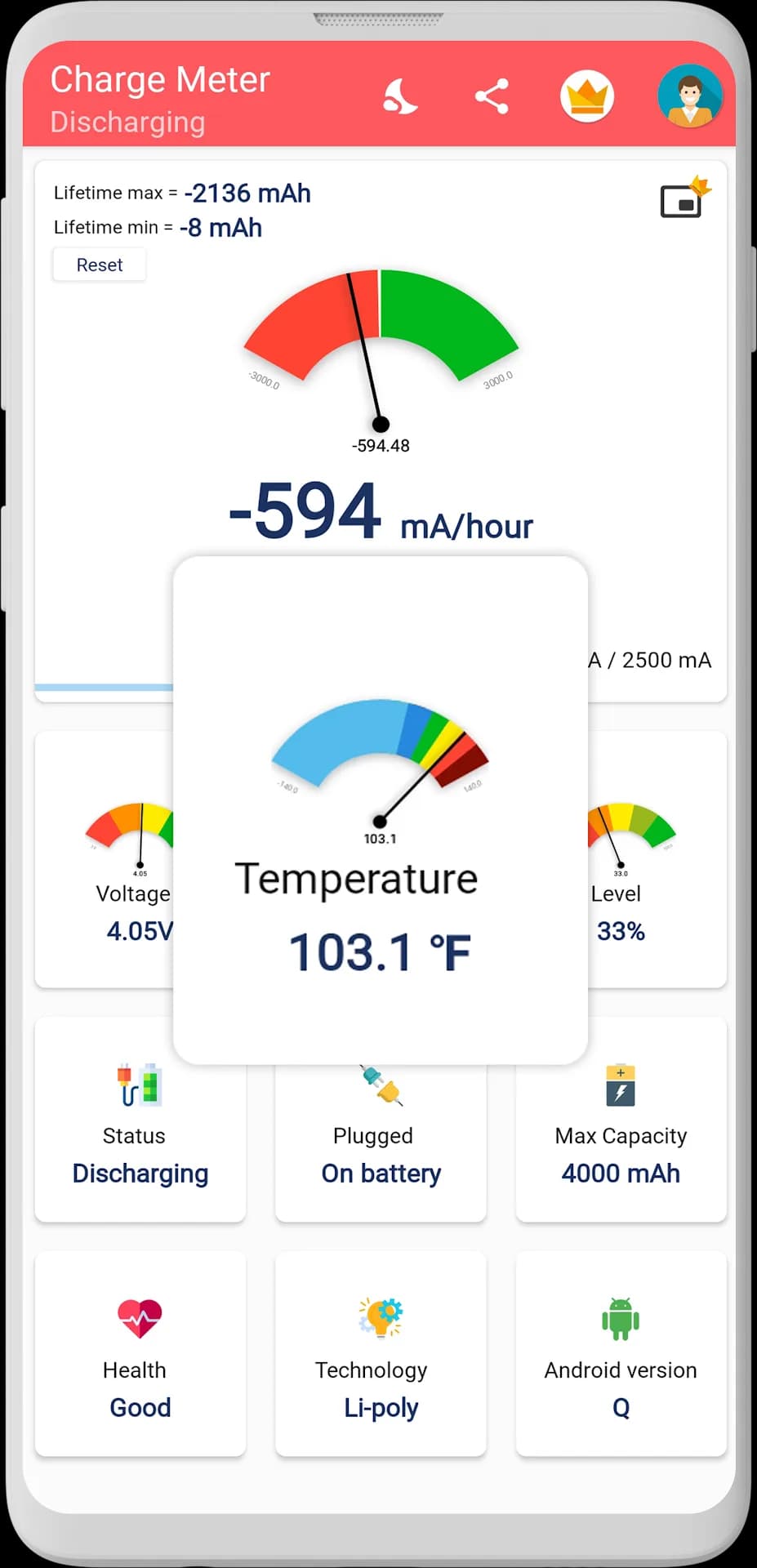 Charge Meter مهكر — لقطة شاشة 5