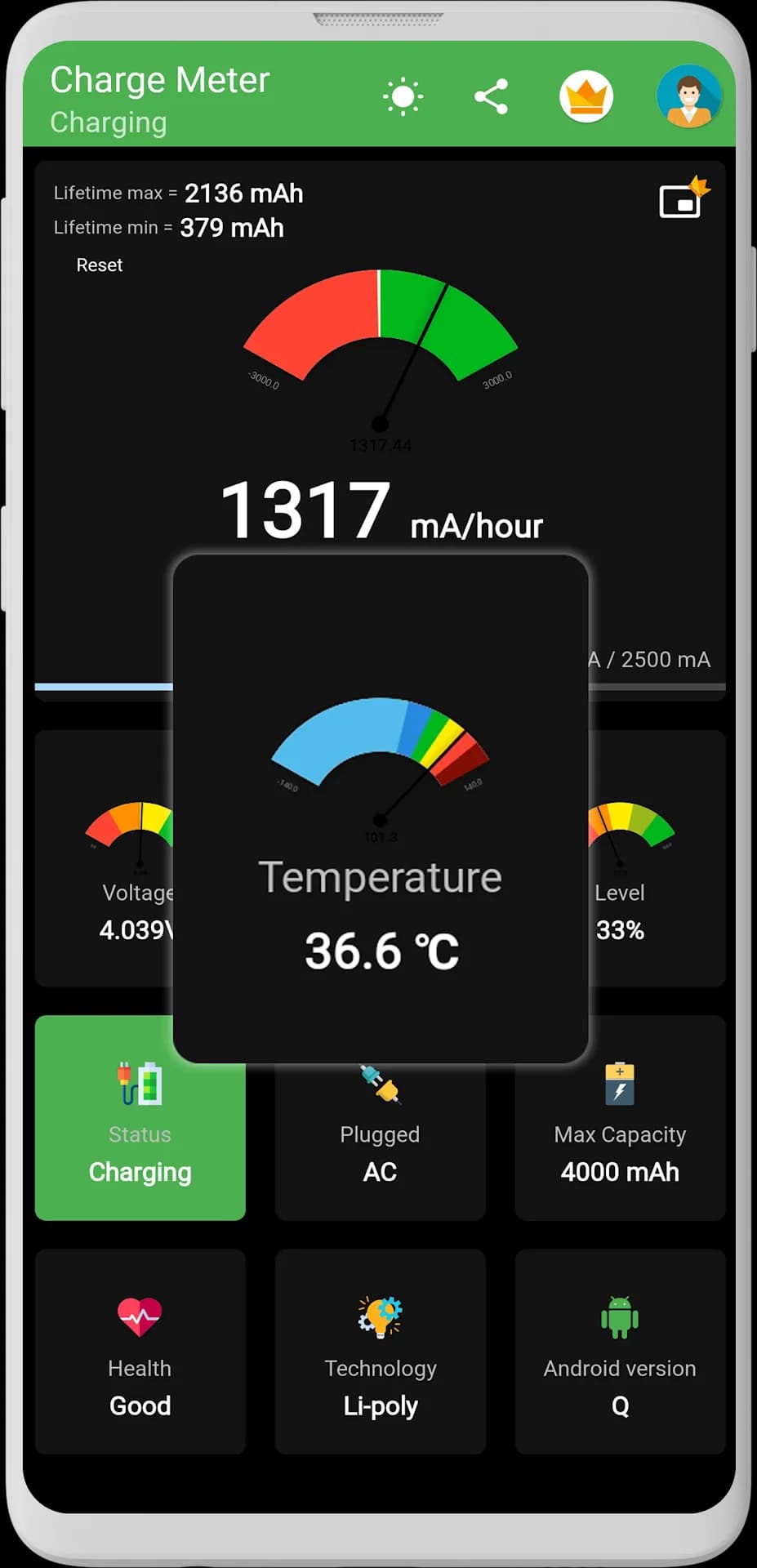 Charge Meter مهكر — لقطة شاشة 6