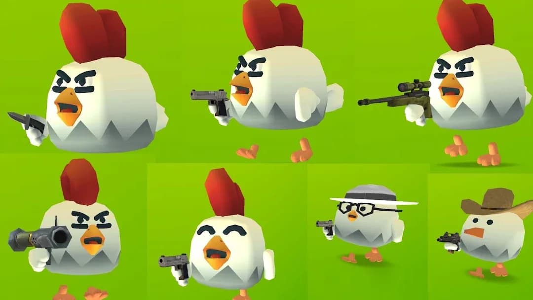 Chicken Gun مهكرة — لقطة شاشة 1