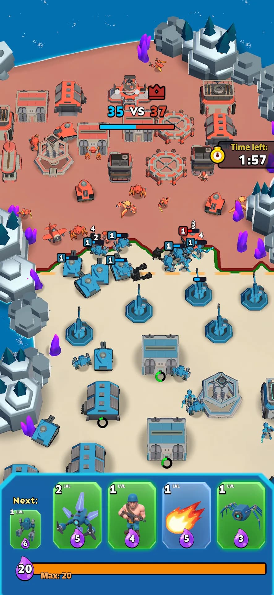 Clash Mini مهكرة — لقطة شاشة 1