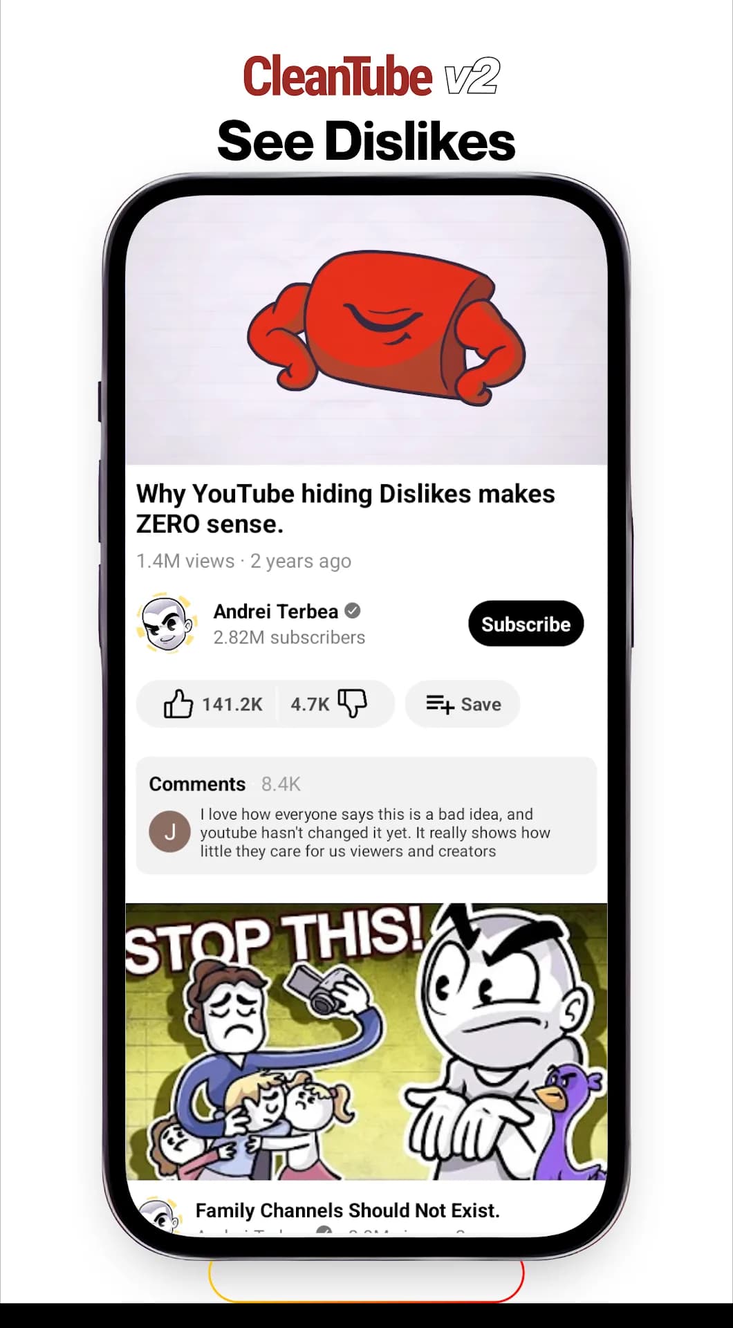 CleanTube مهكر — لقطة شاشة 2