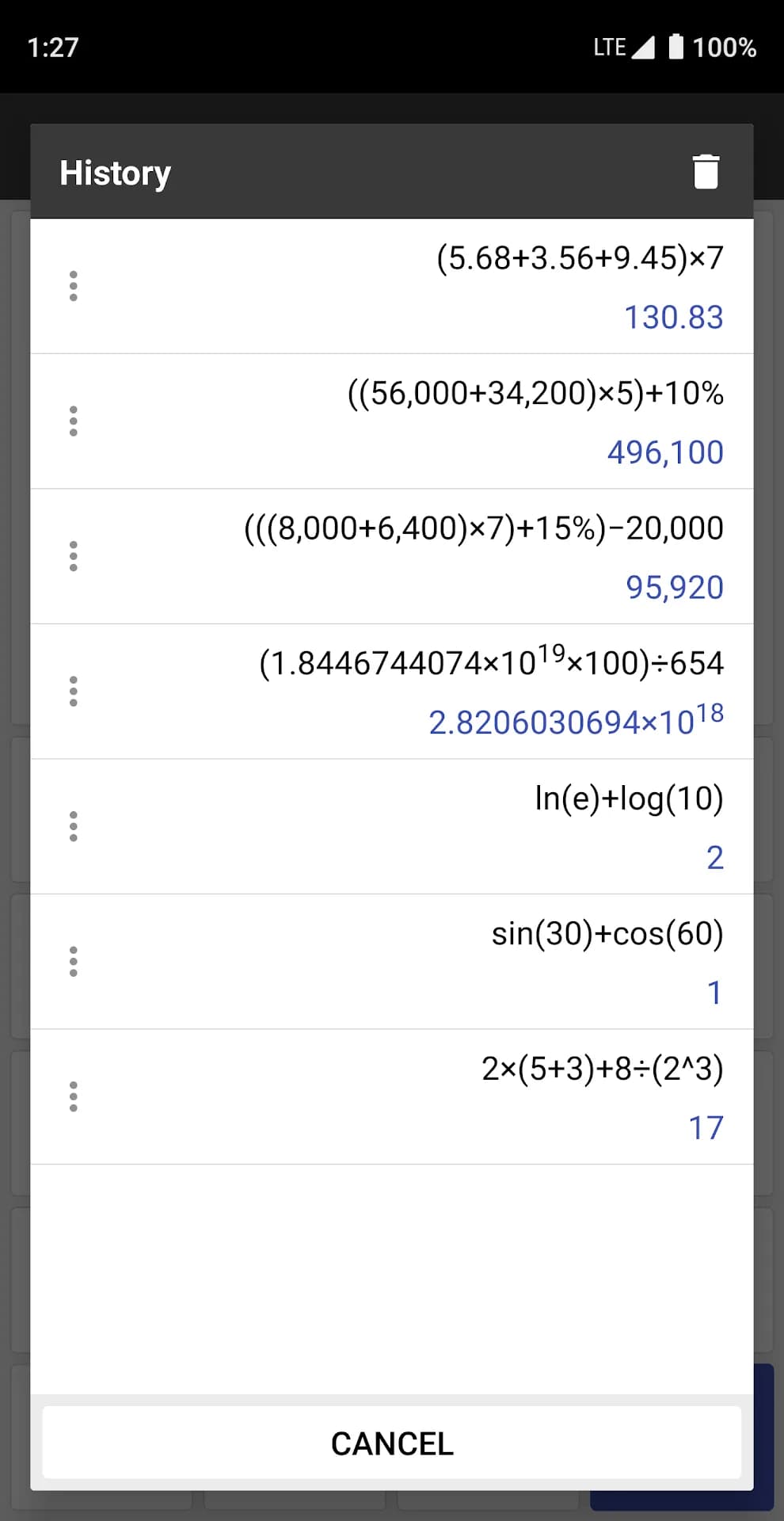 ClevCalc Calculator مهكر — لقطة شاشة 7