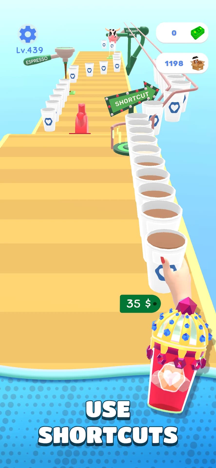 Coffee Stack مهكرة — لقطة شاشة 4
