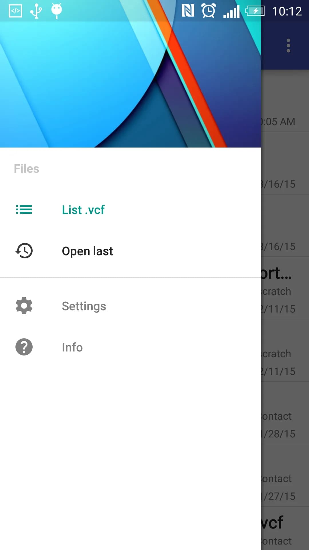 Contacts VCF مهكر — لقطة شاشة 5
