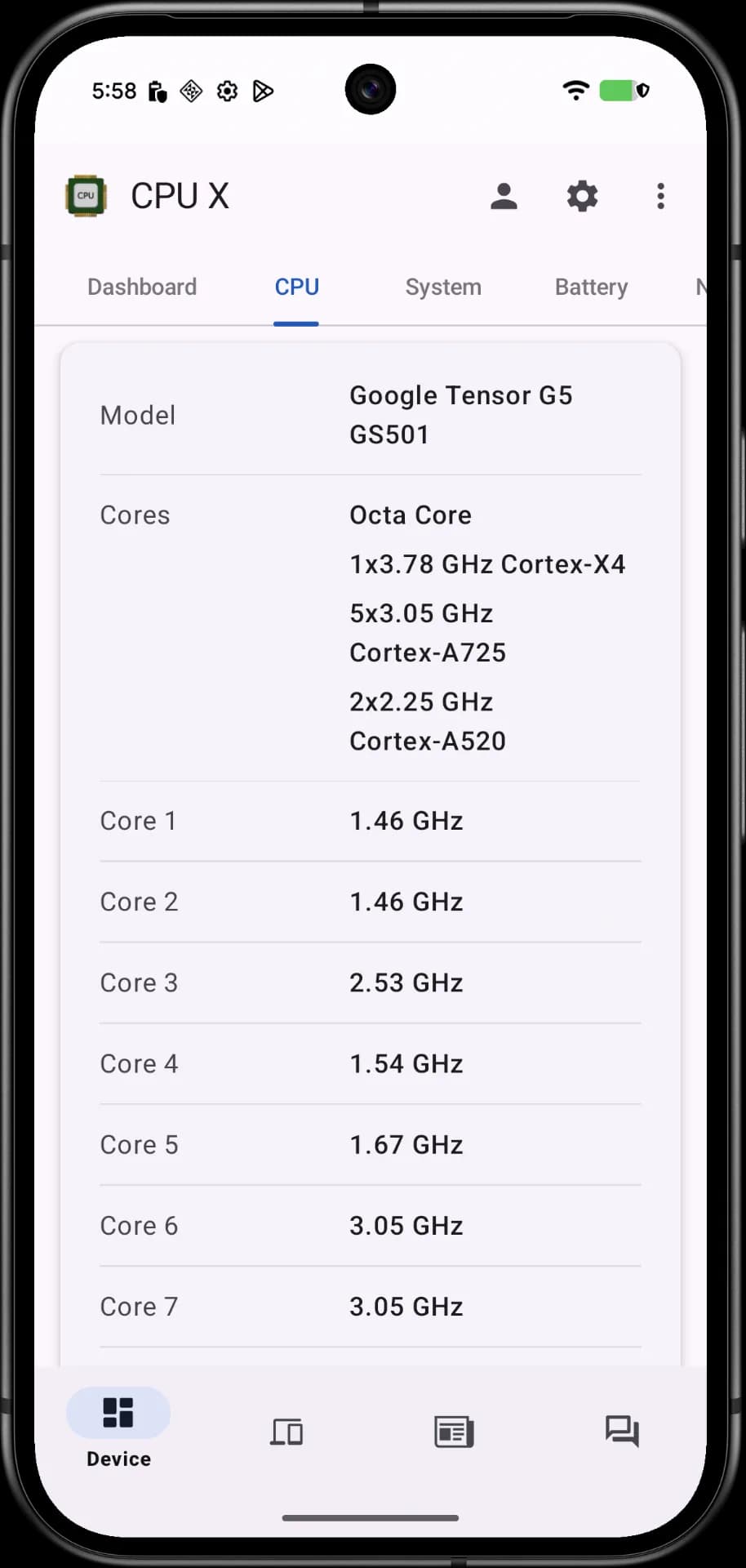CPU X مهكر — لقطة شاشة 2