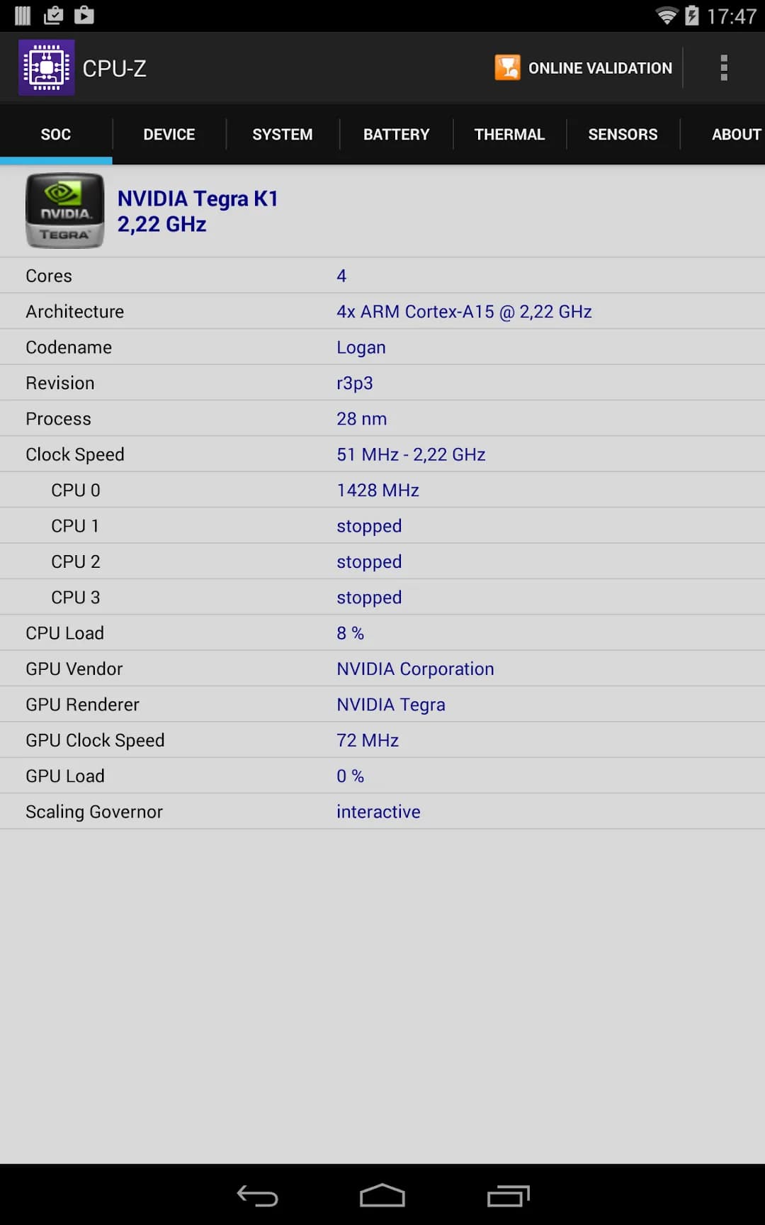 CPU-Z مهكر — لقطة شاشة 8