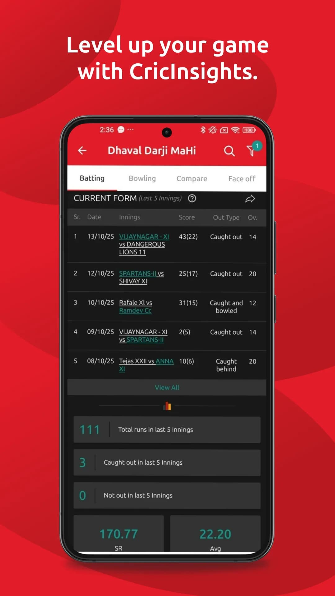 CricHeroes مهكر — لقطة شاشة 5