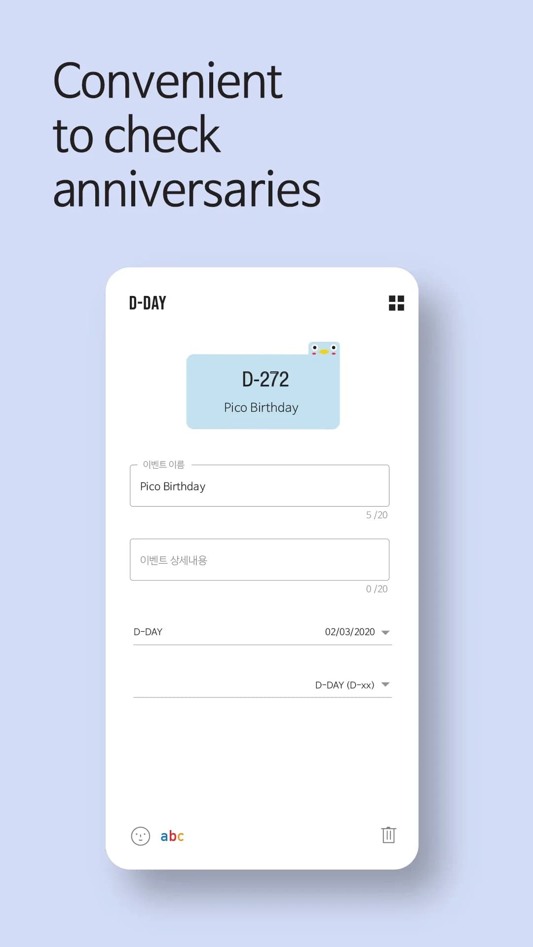 Cute Note DDay Todo مهكر — لقطة شاشة 5