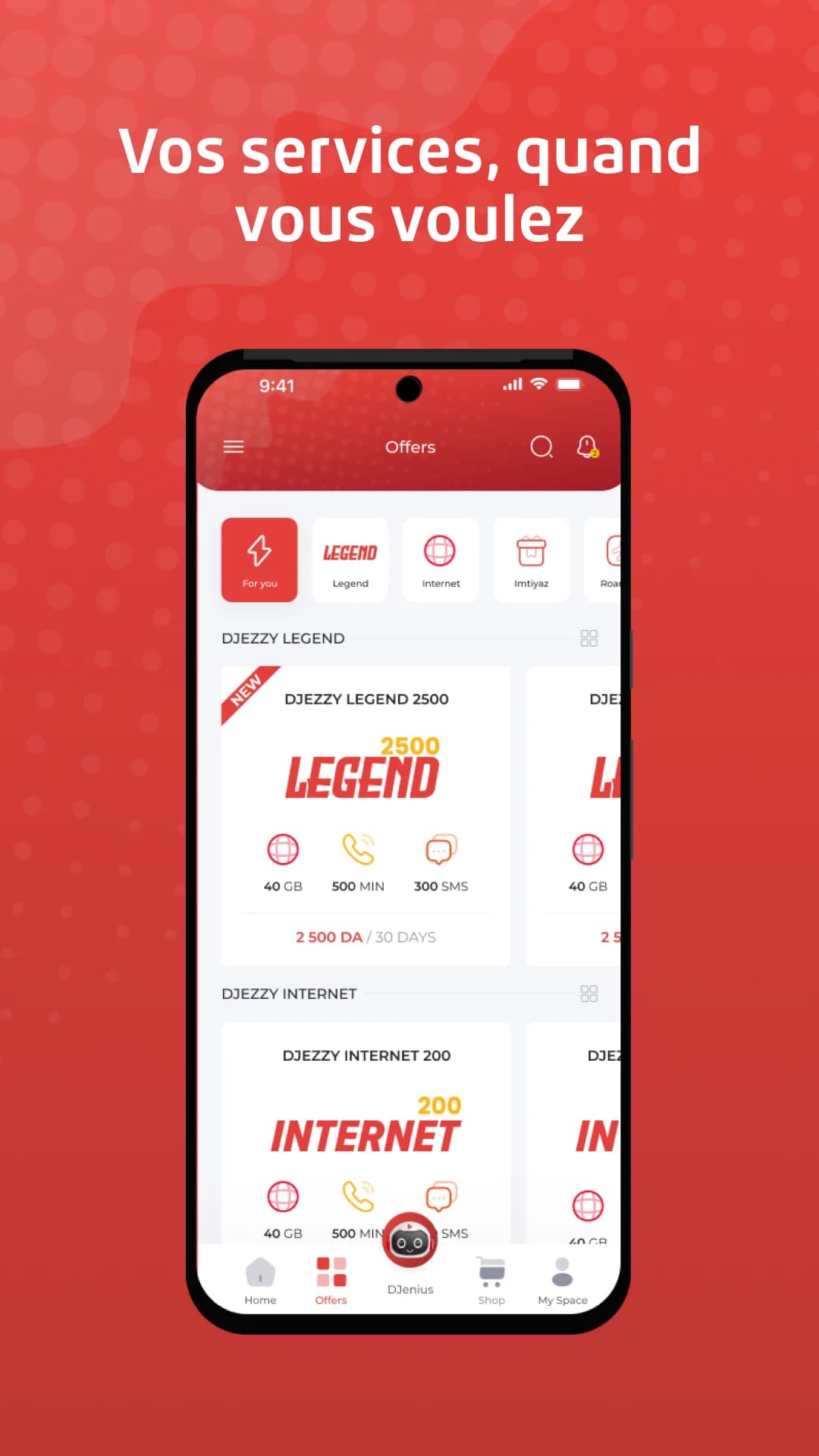 Djezzy App مهكر — لقطة شاشة 3
