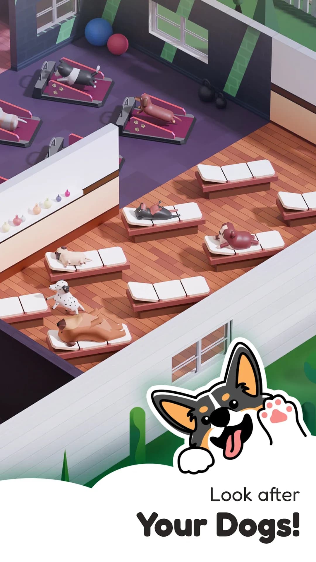 Dog Hotel Tycoon مهكر — لقطة شاشة 4