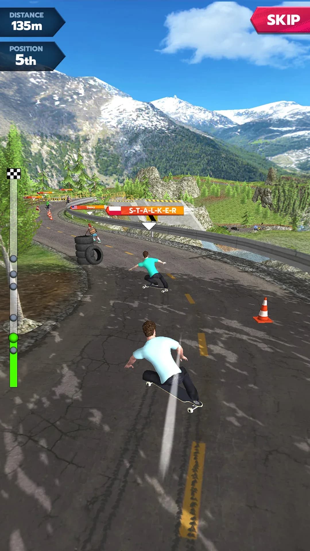 Downhill Race League مهكرة — لقطة شاشة 7